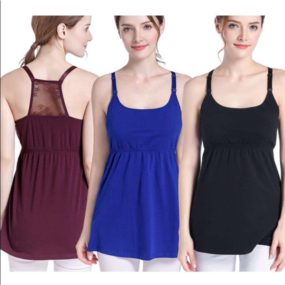 Set of 3 nursing tank tops